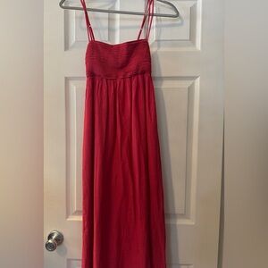 Abercrombie & Fitch Strapless Red Dress